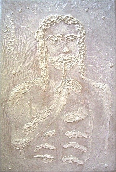 Peinture intitulée "Jesus Pede Silêncio…" par Giov. D' And., Œuvre d'art originale