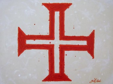 Pintura intitulada "Bandeira da Ordem d…" por Giov. D' And., Obras de arte originais