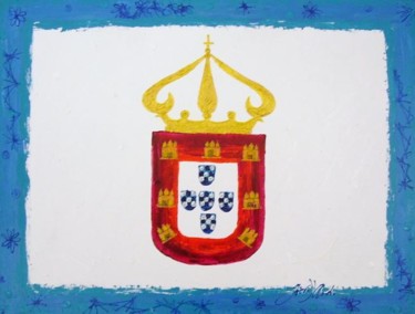 Pintura intitulada "Bandeira da Restaur…" por Giov. D' And., Obras de arte originais