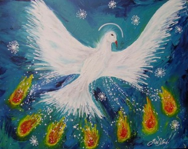 Pintura intitulada "O Espírito Santo, o…" por Giov. D' And., Obras de arte originais