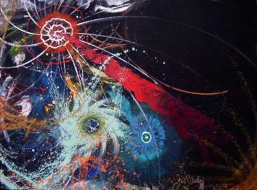 Painting titled "Uma Nebulosa" by Giov. D' And., Original Artwork, Oil