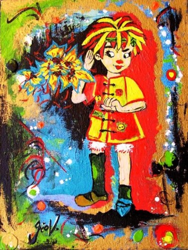 Pintura intitulada "Emília Ouvindo a Fa…" por Giov. D' And., Obras de arte originais
