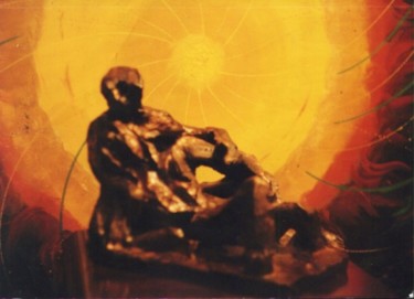 Pintura intitulada "Pietà" por Giov. D' And., Obras de arte originais