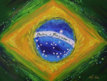 Peinture intitulée "Bandeira da Repúbli…" par Giov. D' And., Œuvre d'art originale