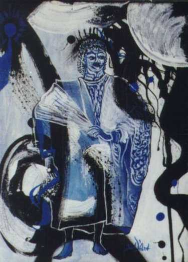 Pintura intitulada "Un Profeta" por Giov. D' And., Obras de arte originais