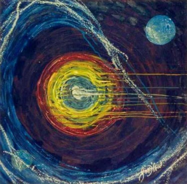 Pintura intitulada "Vlaviswi no Espaço." por Giov. D' And., Obras de arte originais, Acrílico