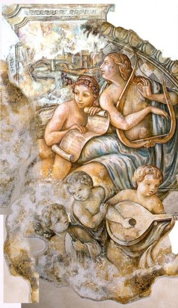 Painting titled "MITOLOGIA" by Giampiero Magrini, Original Artwork