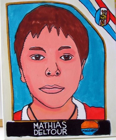 Peinture intitulée "MATHIAS" par Damien Deltour, Œuvre d'art originale