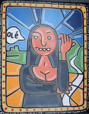 Peinture intitulée "jo conde" par Damien Deltour, Œuvre d'art originale