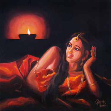 Painting titled "The Dream" by Gireesh Vengara, Original Artwork, Acrylic
