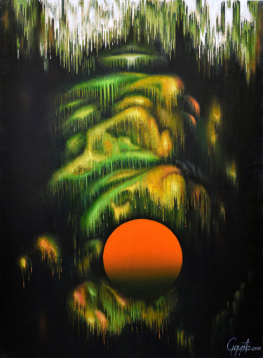 Painting titled ""SPRING SEASON"" by G.Gupta, Original Artwork, Oil