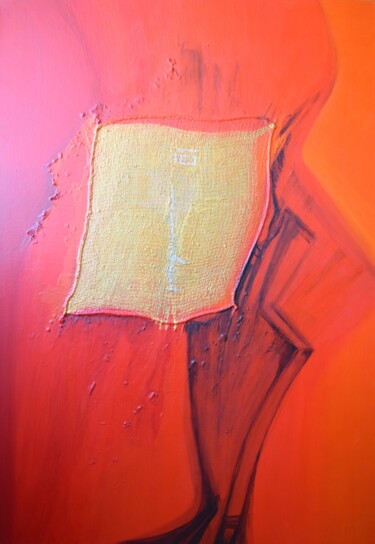 Картина под названием "Vision I" - Gisela Zimmermann, Подлинное произведение искусства, Акрил Установлен на Деревянная рама…