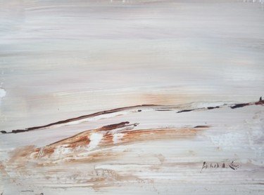 Peinture intitulée "Sans Titre ( Paysag…" par Gisèle Dalla Longa, Œuvre d'art originale, Acrylique Monté sur Panneau de bois