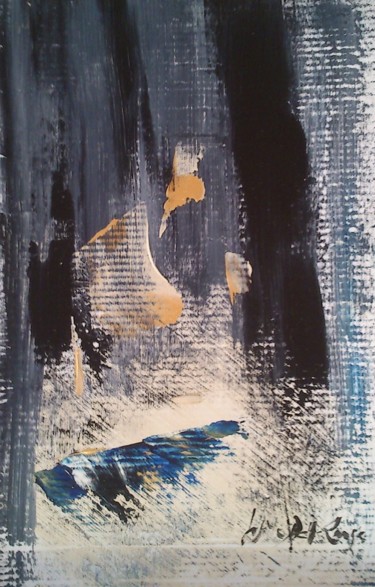 Peinture intitulée "Sans Titre (Discrét…" par Gisèle Dalla Longa, Œuvre d'art originale, Acrylique Monté sur Panneau de bois