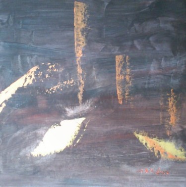 Peinture intitulée "Sans Titre ( De...)" par Gisèle Dalla Longa, Œuvre d'art originale, Acrylique Monté sur Panneau de bois