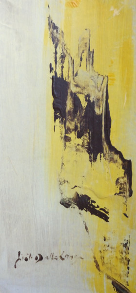Pintura intitulada "Ecorce" por Gisèle Dalla Longa, Obras de arte originais, Acrílico Montado em Painel de madeira