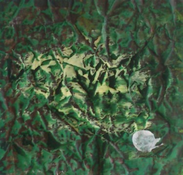 Schilderij getiteld "Sans Titre (Au coeu…" door Gisèle Dalla Longa, Origineel Kunstwerk, Acryl