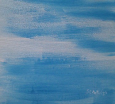 Pintura intitulada "Ciel" por Gisèle Dalla Longa, Obras de arte originais, Acrílico Montado em Painel de madeira