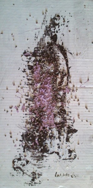 Peinture intitulée "Sans Titre (Granité…" par Gisèle Dalla Longa, Œuvre d'art originale, Acrylique Monté sur Panneau de bois