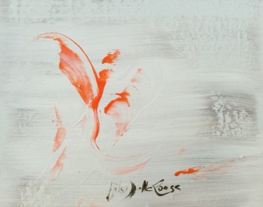 Peinture intitulée "Sans Titre ( Souffl…" par Gisèle Dalla Longa, Œuvre d'art originale, Acrylique Monté sur Panneau de bois