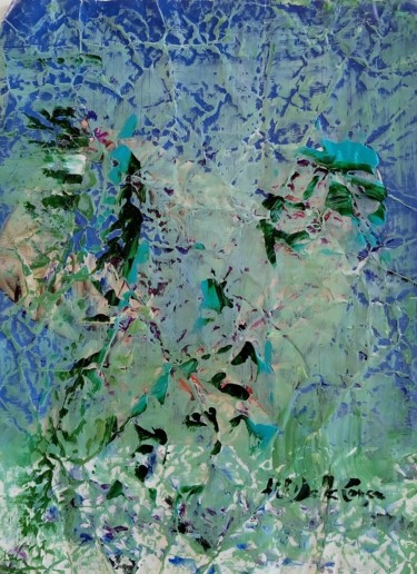 Malerei mit dem Titel "Sans Titre ( Printe…" von Gisèle Dalla Longa, Original-Kunstwerk, Acryl