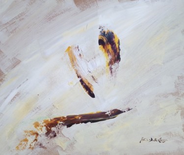 Pittura intitolato "Sans Titre (Profils…" da Gisèle Dalla Longa, Opera d'arte originale, Acrilico Montato su Pannello di leg…