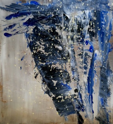 Pittura intitolato "Sans Titre 020D" da Gisèle Dalla Longa, Opera d'arte originale, Acrilico Montato su Pannello di legno