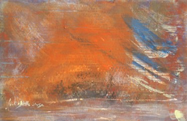 Картина под названием "Paysage 121C" - Gisèle Dalla Longa, Подлинное произведение искусства, Акрил Установлен на Деревянная…