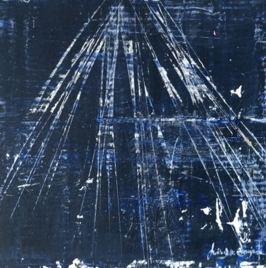 Ζωγραφική με τίτλο "Circulation autorou…" από Gisèle Dalla Longa, Αυθεντικά έργα τέχνης, Ακρυλικό Τοποθετήθηκε στο Χαρτόνι