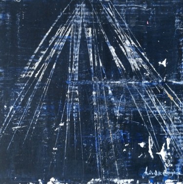 Circulation autoroutière Peinture intitulée "Circulation autorou…" par Gisèle Dalla Longa, Œuvre d'art originale, Acrylique Monté sur Carton