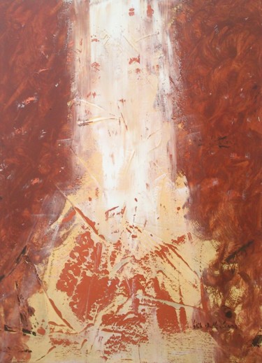 Ζωγραφική με τίτλο "Sans Titre 944B" από Gisèle Dalla Longa, Αυθεντικά έργα τέχνης, Ακρυλικό Τοποθετήθηκε στο Ξύλινο πάνελ