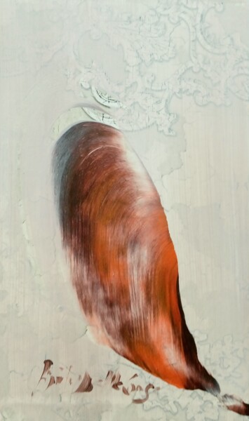 Painting titled "Dans la discrétion" by Gisèle Dalla Longa, Original Artwork, Acrylic