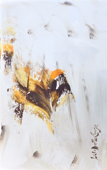 Peinture intitulée "Sans Titre 833C" par Gisèle Dalla Longa, Œuvre d'art originale, Acrylique Monté sur Panneau de bois