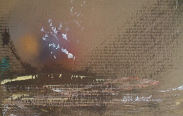 Картина под названием "Sans Titre 499C" - Gisèle Dalla Longa, Подлинное произведение искусства, Акрил Установлен на Деревянн…