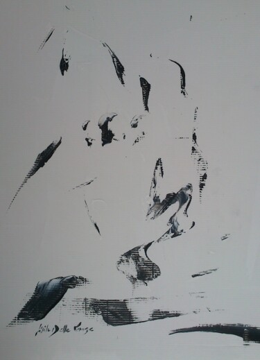 Картина под названием "Sur les épaules 277C" - Gisèle Dalla Longa, Подлинное произведение искусства, Акрил Установлен на Дер…