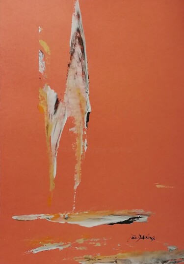 Malerei mit dem Titel "Tranquillité" von Gisèle Dalla Longa, Original-Kunstwerk, Acryl