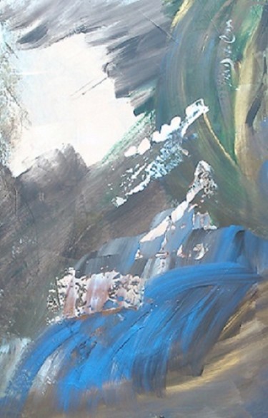 Peinture intitulée "Sans Titre (Passage…" par Gisèle Dalla Longa, Œuvre d'art originale, Acrylique Monté sur Panneau de bois