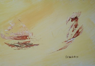 Painting titled "Sans Titre (Vie...)" by Gisèle Dalla Longa, Original Artwork, Acrylic Mounted on Wood Panel