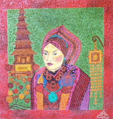 Shang 48x46 cm © par Gisèle Leprince Pauliac
