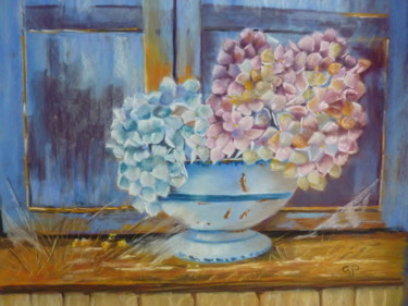 Peinture intitulée "Dans le grenier" par Gisele Perron, Œuvre d'art originale, Pastel