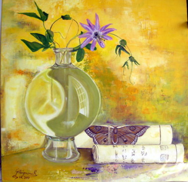 Peinture intitulée "transparences-huile…" par Gisella Michel Avignone-Rossa, Œuvre d'art originale, Huile