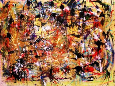 Painting titled "Big Bang 2 material…" by Georg Kiehn, Original Artwork