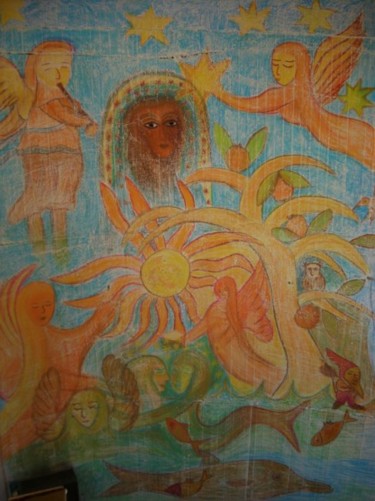 Painting titled "Mural Magica World" by Georg Kiehn, Original Artwork