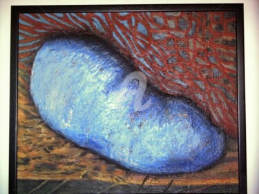 Painting titled "Baumpilz" by Gitty Amani, Original Artwork, Oil