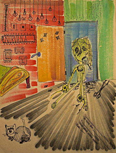 绘画 标题为“Nirvana” 由Giulia Abbadessa, 原创艺术品, 水彩