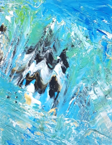Картина под названием "Iceberg" - Giulia Pintea, Подлинное произведение искусства, Акрил