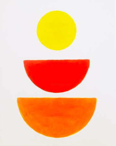 Peinture intitulée ""Trouver l'équilibr…" par Giulia Simeone, Œuvre d'art originale, Acrylique Monté sur Châssis en bois