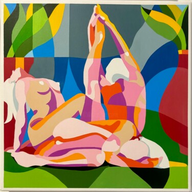 Malerei mit dem Titel "Trio cromatico" von Giuliano Auriti, Original-Kunstwerk, Acryl