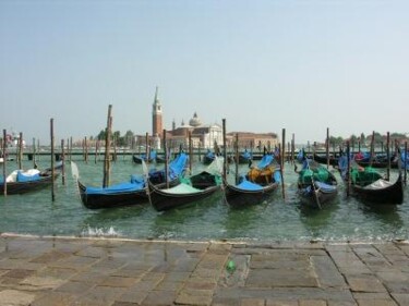 Photographie intitulée "Venise et ses gondo…" par Giuliano Bianchetti, Œuvre d'art originale