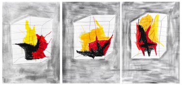 Картина под названием ""The rooms of the m…" - Giulio Benatti, Подлинное произведение искусства, Графит